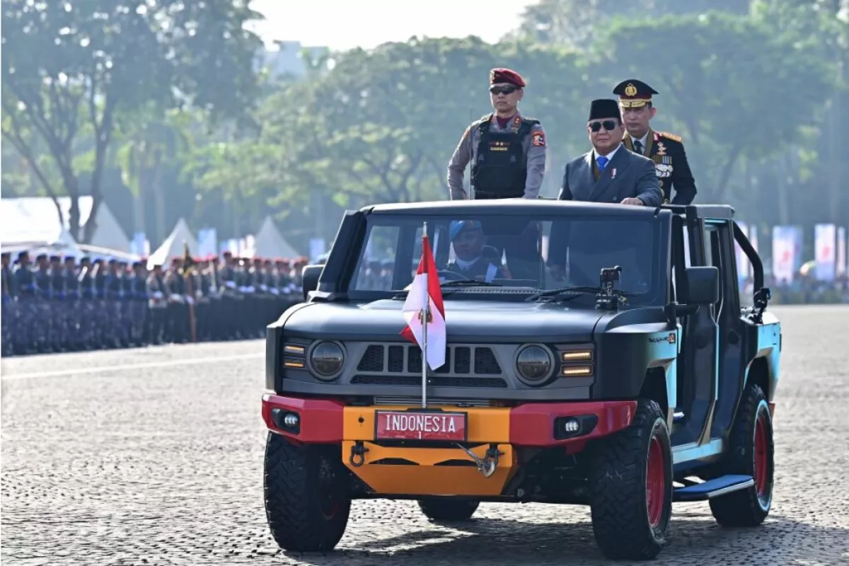 Presiden Prabowo Pimpin Upacara Hari Bhayangkara ke-80 di Brimob Cikeas
