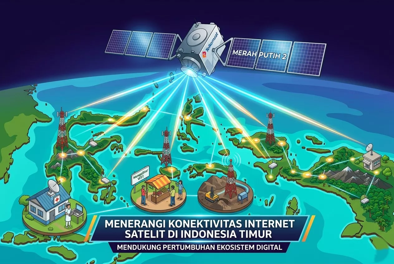 Strategi Telkomsat Perkuat Jaringan Internet Satelit di Kawasan Indonesia Timur