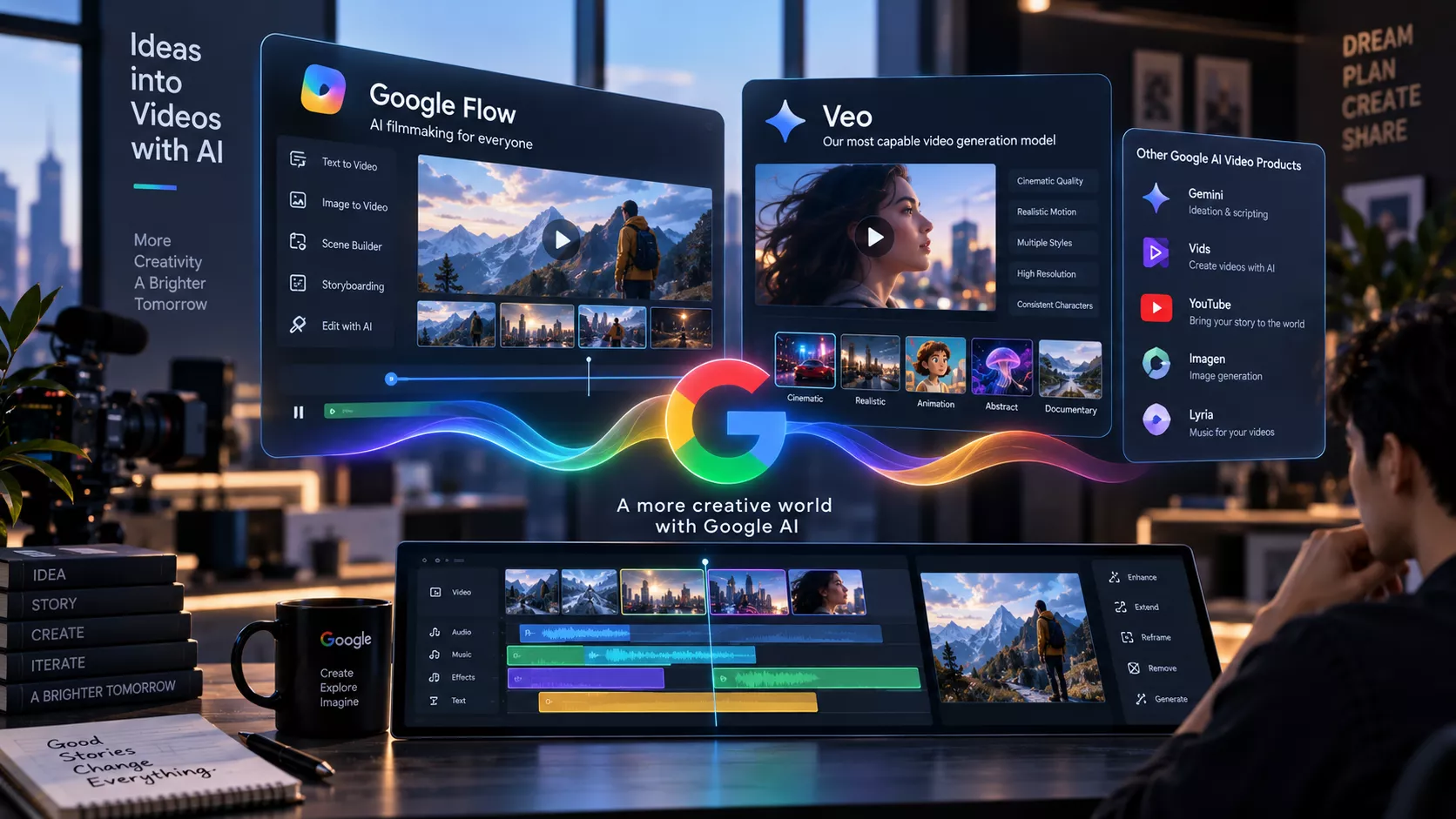 Google Flow dan Veo: Cara Membuat Video dengan AI Google dan Produk yang Bisa Digunakan