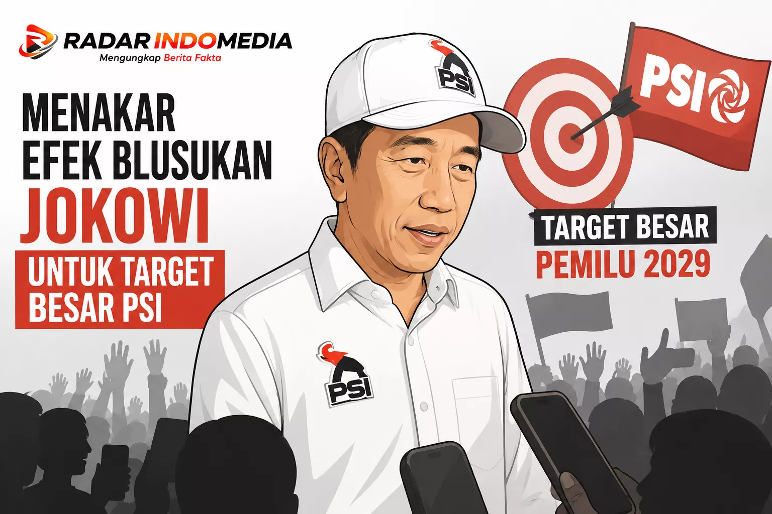Menakar Efek Blusukan Jokowi untuk Target Besar PSI