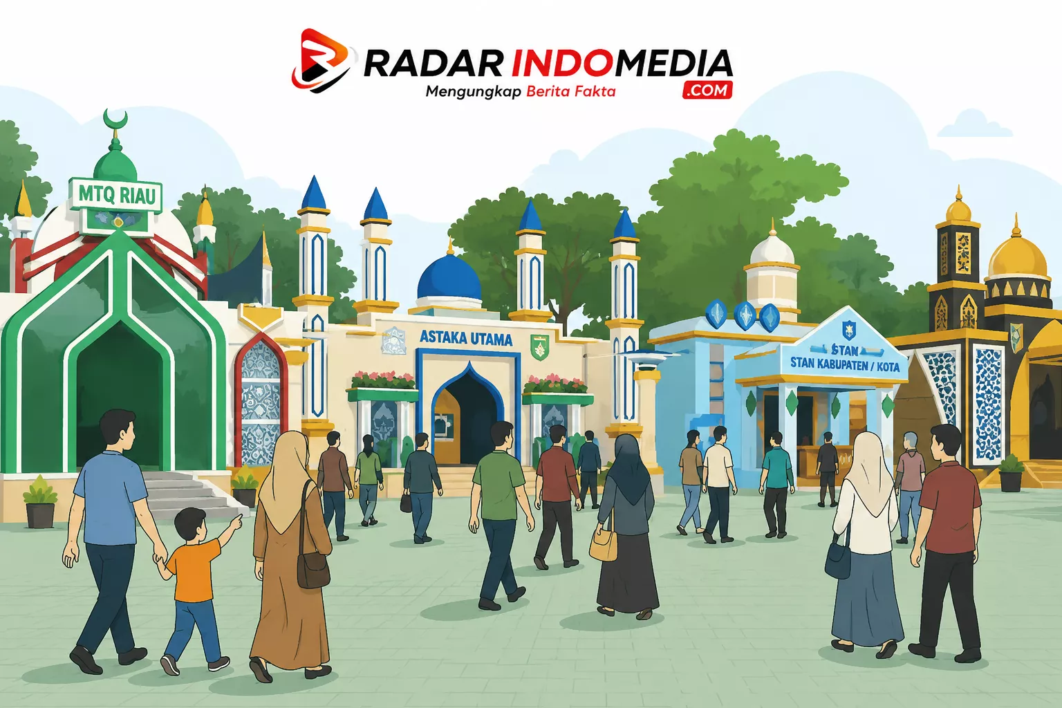 Astaka Utama MTQ Riau di Kuansing Ramai Diserbu Pengunjung