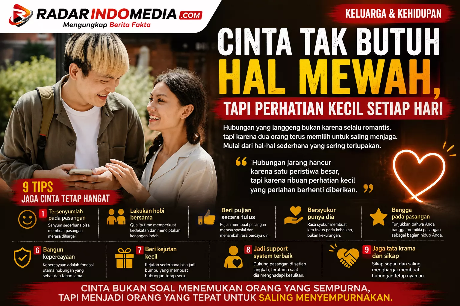 Cinta Tak Selalu Kalah oleh Waktu, Tapi Sering Tumbang oleh Kebiasaan Kecil