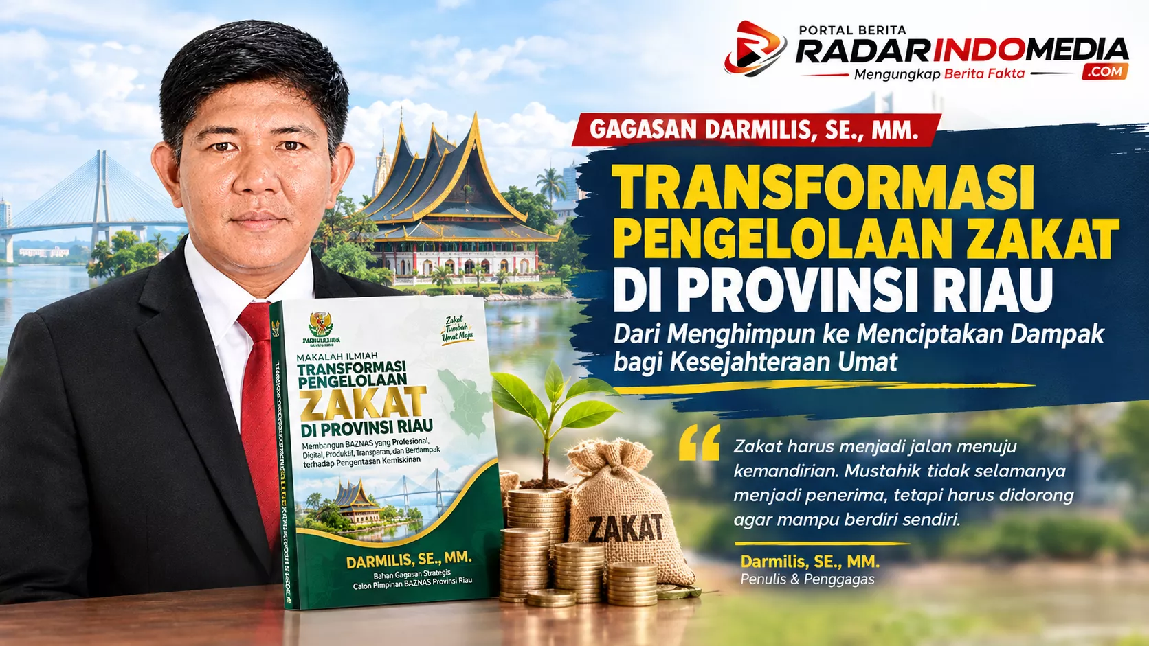Darmilis Gagas Transformasi Zakat Riau: BAZNAS Harus Naik Kelas, dari Menghimpun ke Menciptakan Dampak