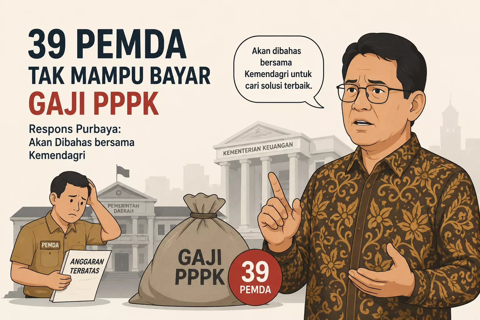 39 Daerah Tak Mampu Bayar Gaji PPPK, Otonomi atau Beban yang Dipaksakan?