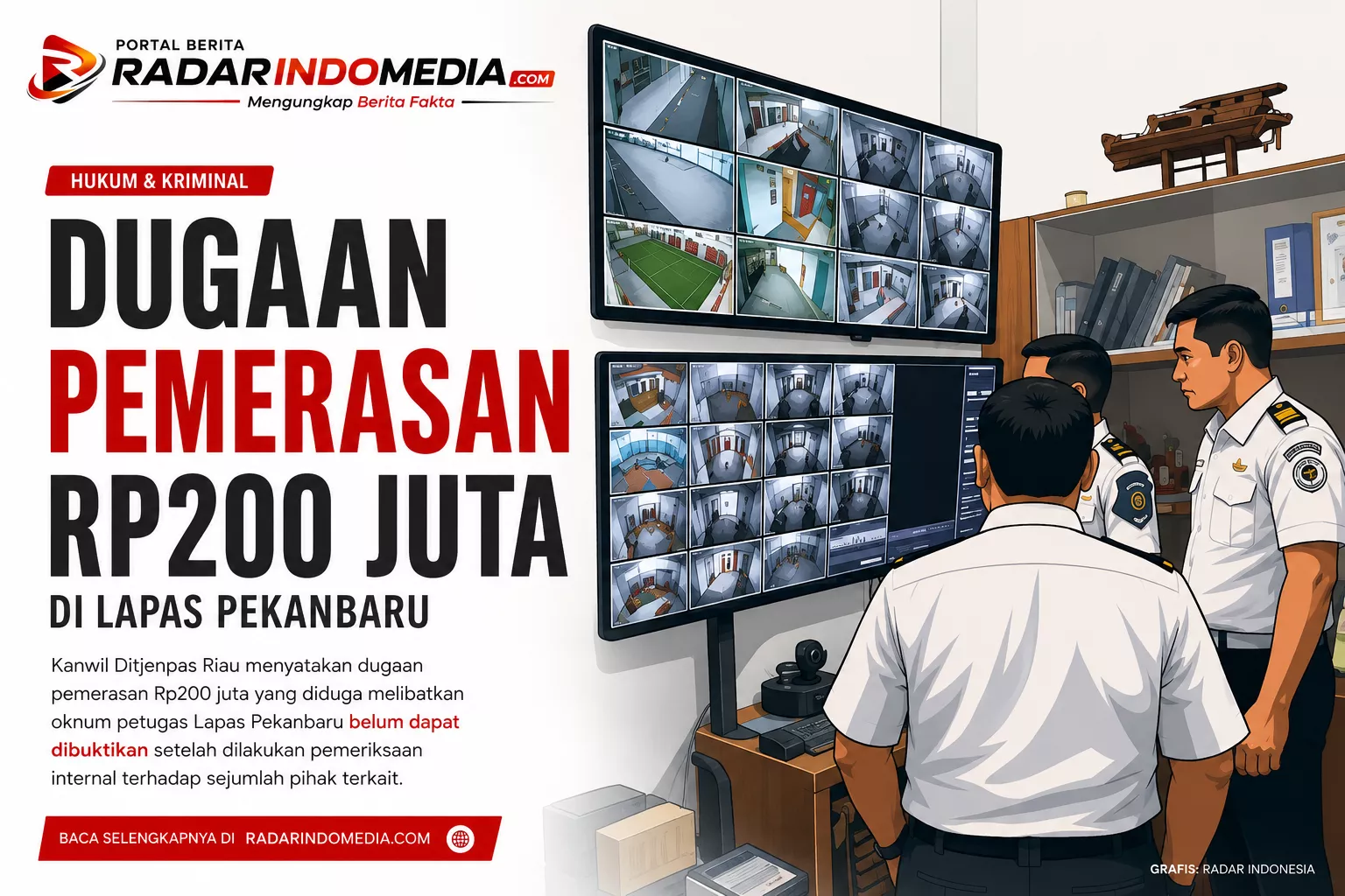 Dugaan Pemerasan Rp200 Juta di Lapas Pekanbaru 