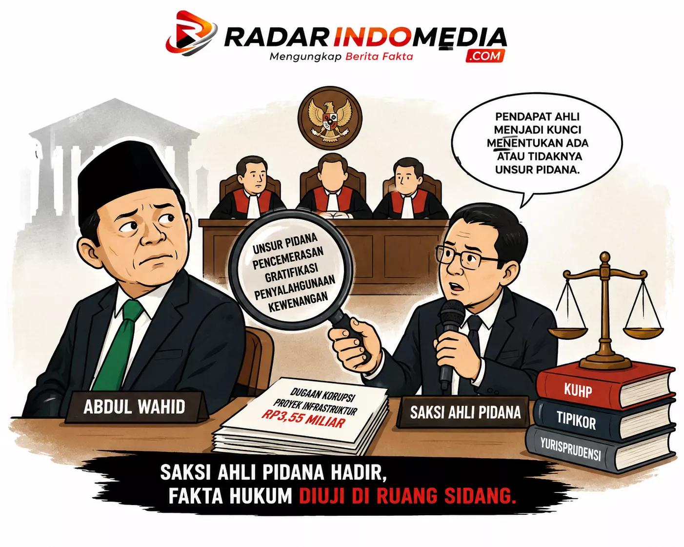 Saksi Ahli Pidana Turun Gunung, Nasib Abdul Wahid Kian Ditentukan di Ruang Sidang