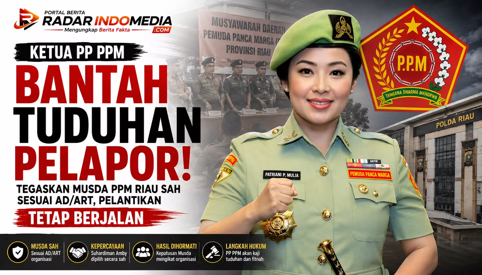 Ketua PP PPM Bantah Tuduhan Pelapor, Tegaskan Musda PPM Riau Sah Sesuai AD/ART, Pelantikan Tetap Berjalan