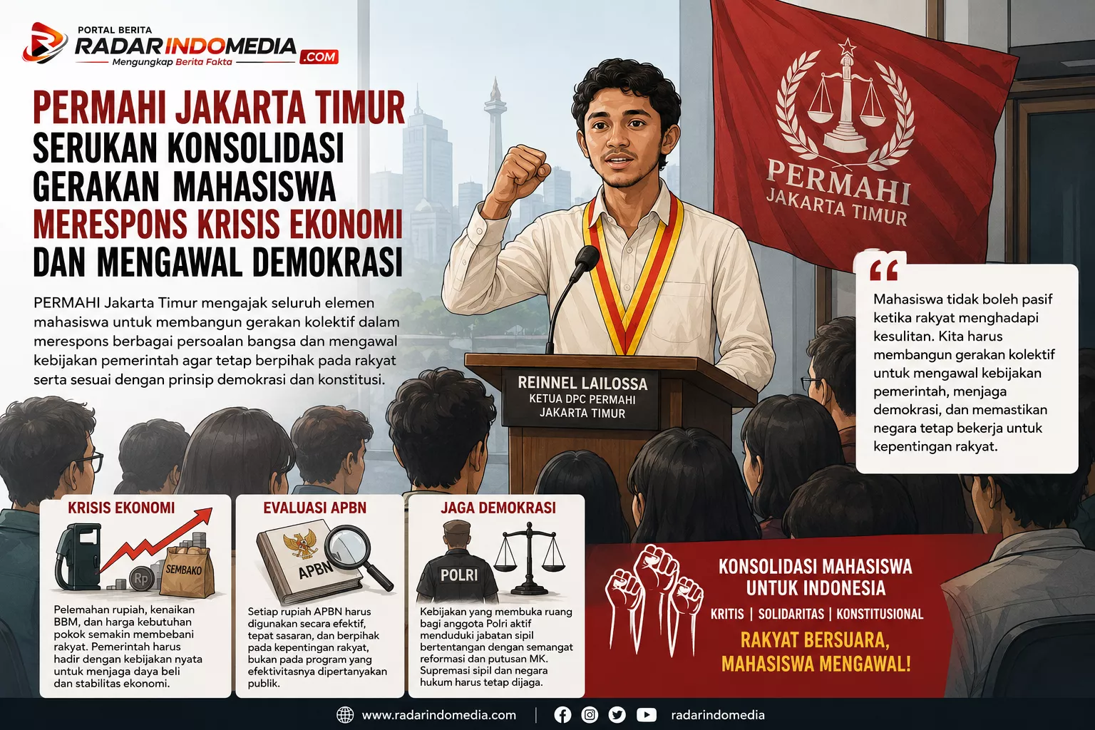 PERMAHI Jakarta Timur Serukan Konsolidasi Gerakan Mahasiswa Merespons Krisis Ekonomi dan Mengawal Demokrasi