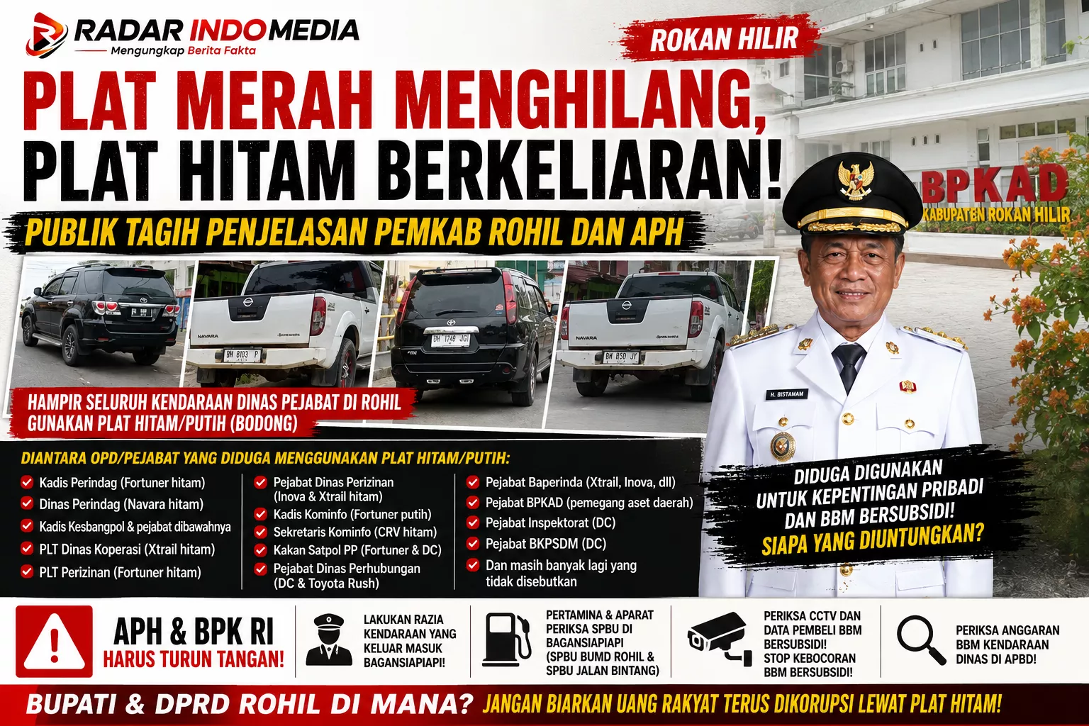 BERKELIARAN! PUBLIK TAGIH PENJELASAN PEMKAB ROHIL DAN APH