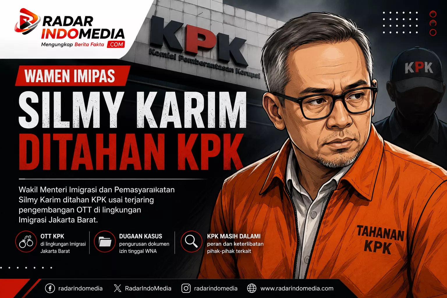 SILMY TERSANDUNG OTT?  KPK Datangi Lingkar Imigrasi, Wamen Ikut Terseret Arus
