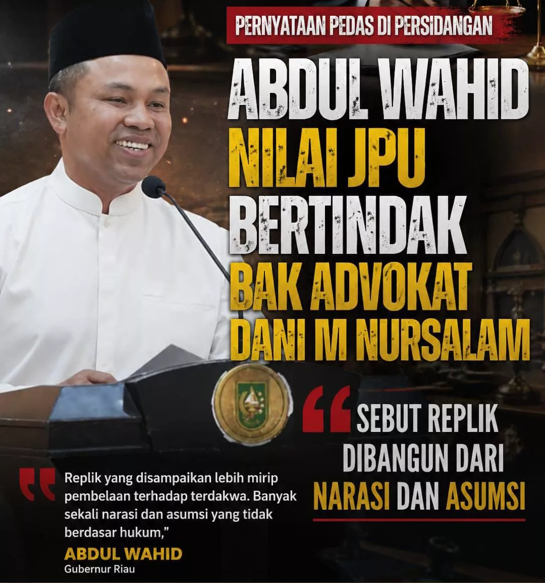 Abdul Wahid Nilai JPU Bertindak Bak Advokat Dani M Nursalam, Sebut Replik Dibangun dari Narasi dan Asumsi