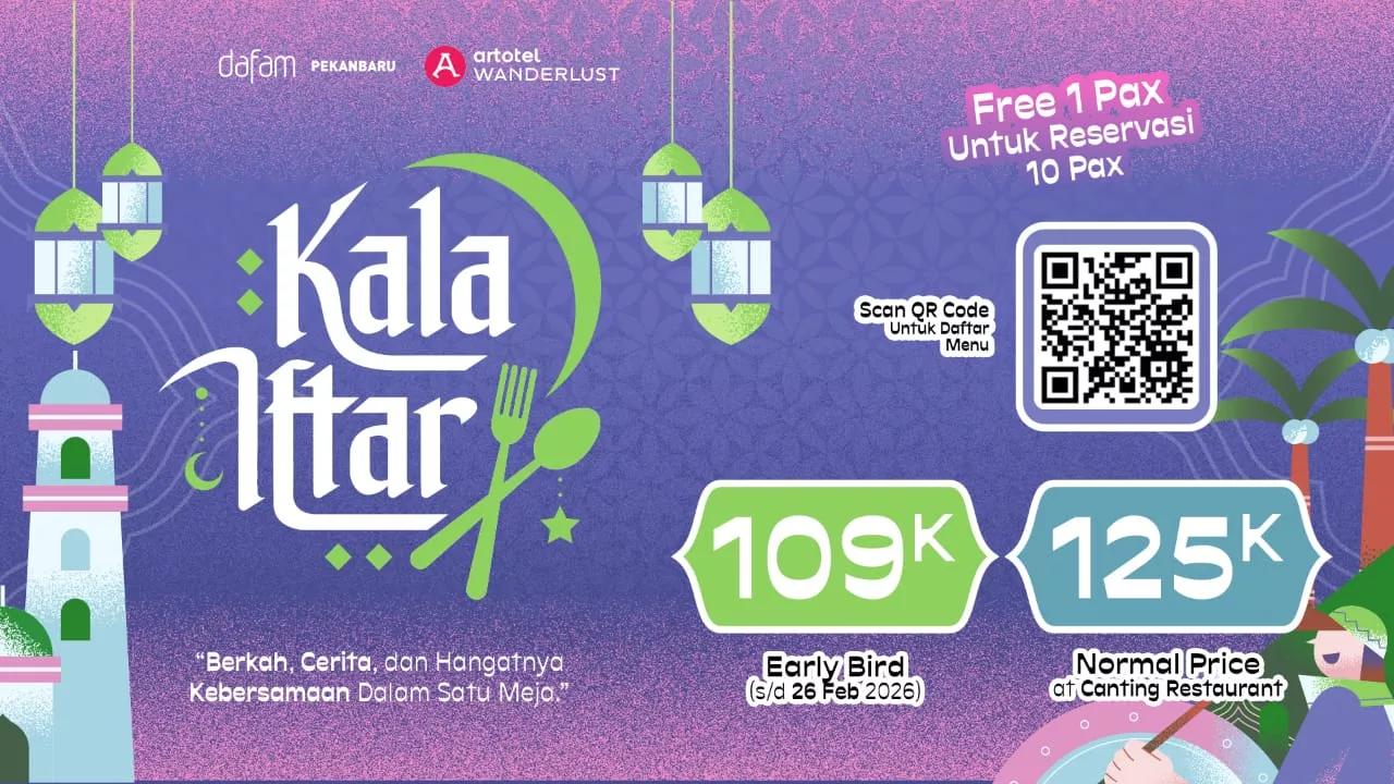Hanya Rp 109 Ribu, Cek Menu Buka Puasa Hari Pertama Ramadan di Hotel Dafam Pekanbaru 