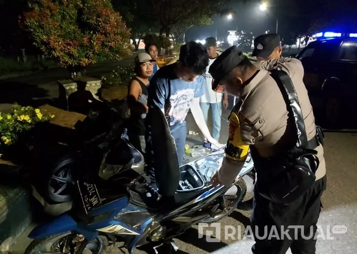 Polsek Rimba Melintang Razia Balap Liar dan C3