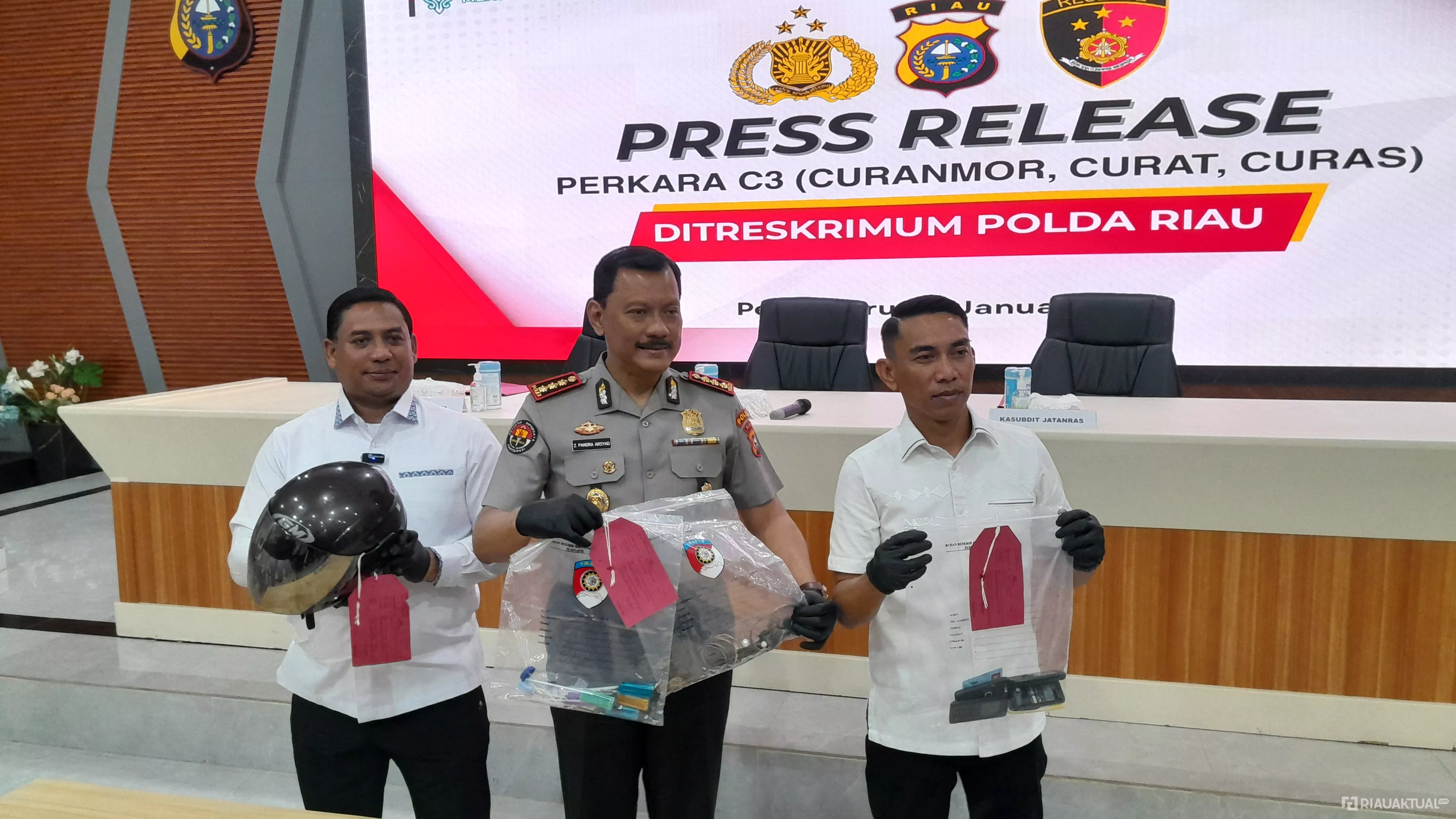 Residivis Jambret Diringkus Jatanras Polda Riau, Satu Rekan Masih DPO 