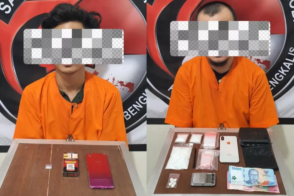 Dua Pengedarkan Sabu dan Ekstasi di Bengkalis Diamankan Polisi
