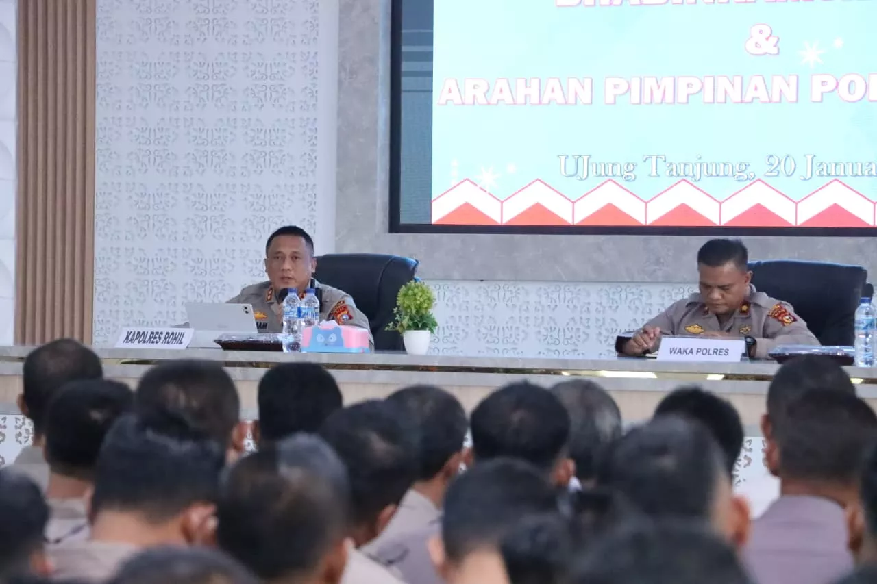 Anev Polres Rohil, Kapolres: Bhabinkamtibmas Ujung Tombak Kamtibmas