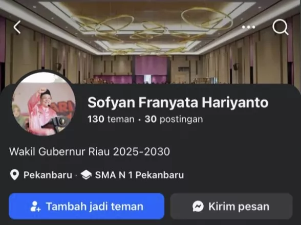 Hoaks, Masyarakat Diimbau Laporkan Akun Facebook Mengatasnamakan Plt Gubernur