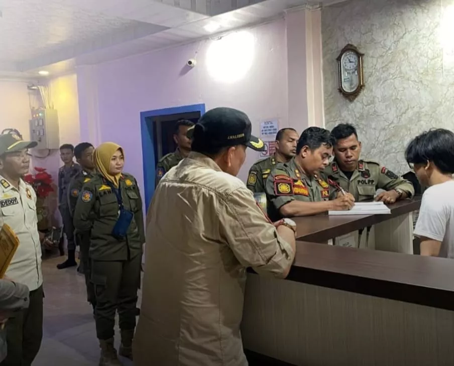 Enam Pasangan Bukan Suami Istri Terzaring Razia Satpol PP Bengkalis