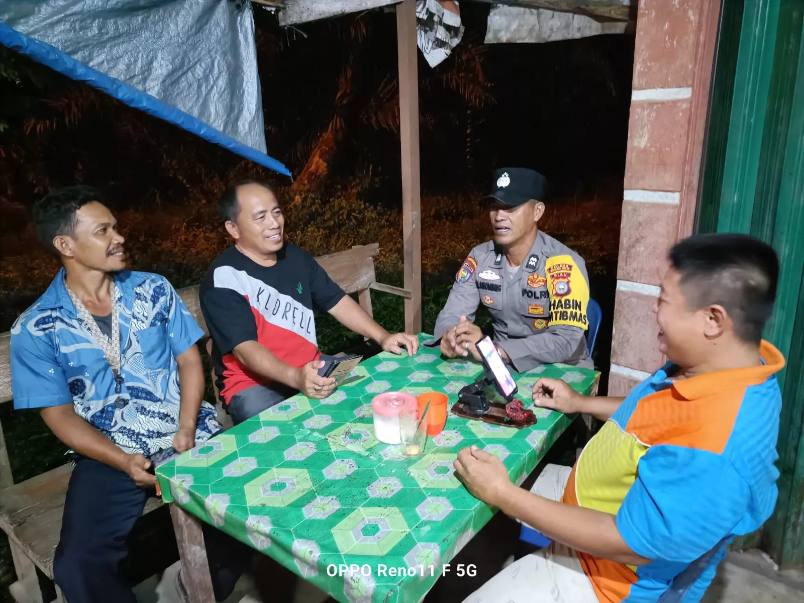 Situasi Kondusif Jadi Target, Polsek Bangko Pusako dan warga Perkuat Keamanan