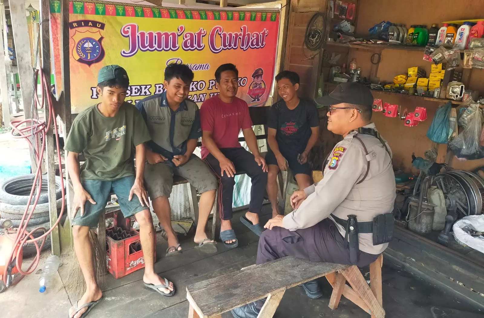 Jumat Curhat di Bangko Pusako, Polisi Tampung Keluhan Warga Soal Kamtibmas