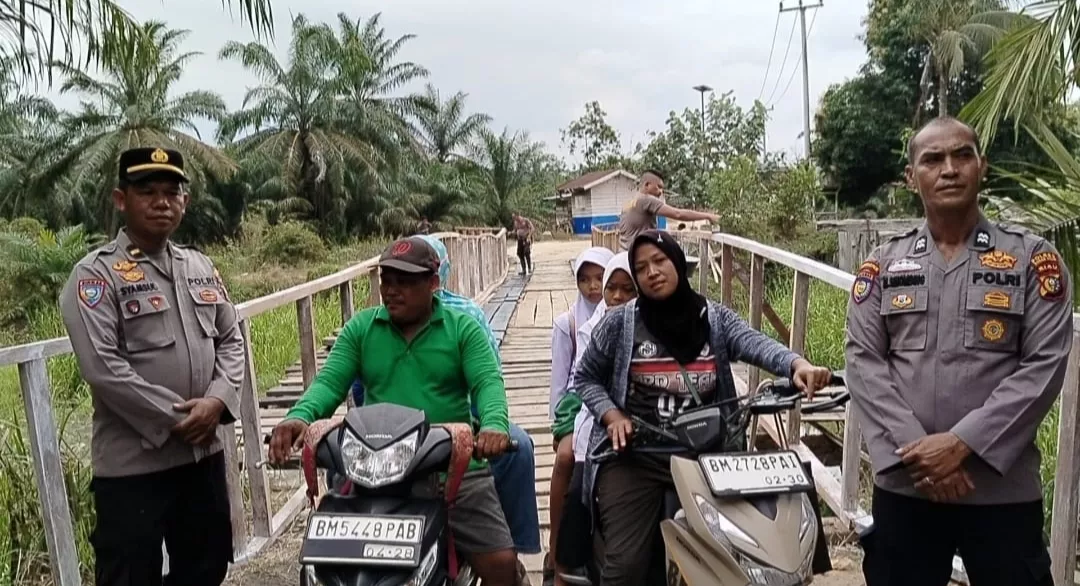 Jembatan Merah Putih Presisi Sungai Bangko Diperbaiki, Ribuan Warga Nikmati Akses