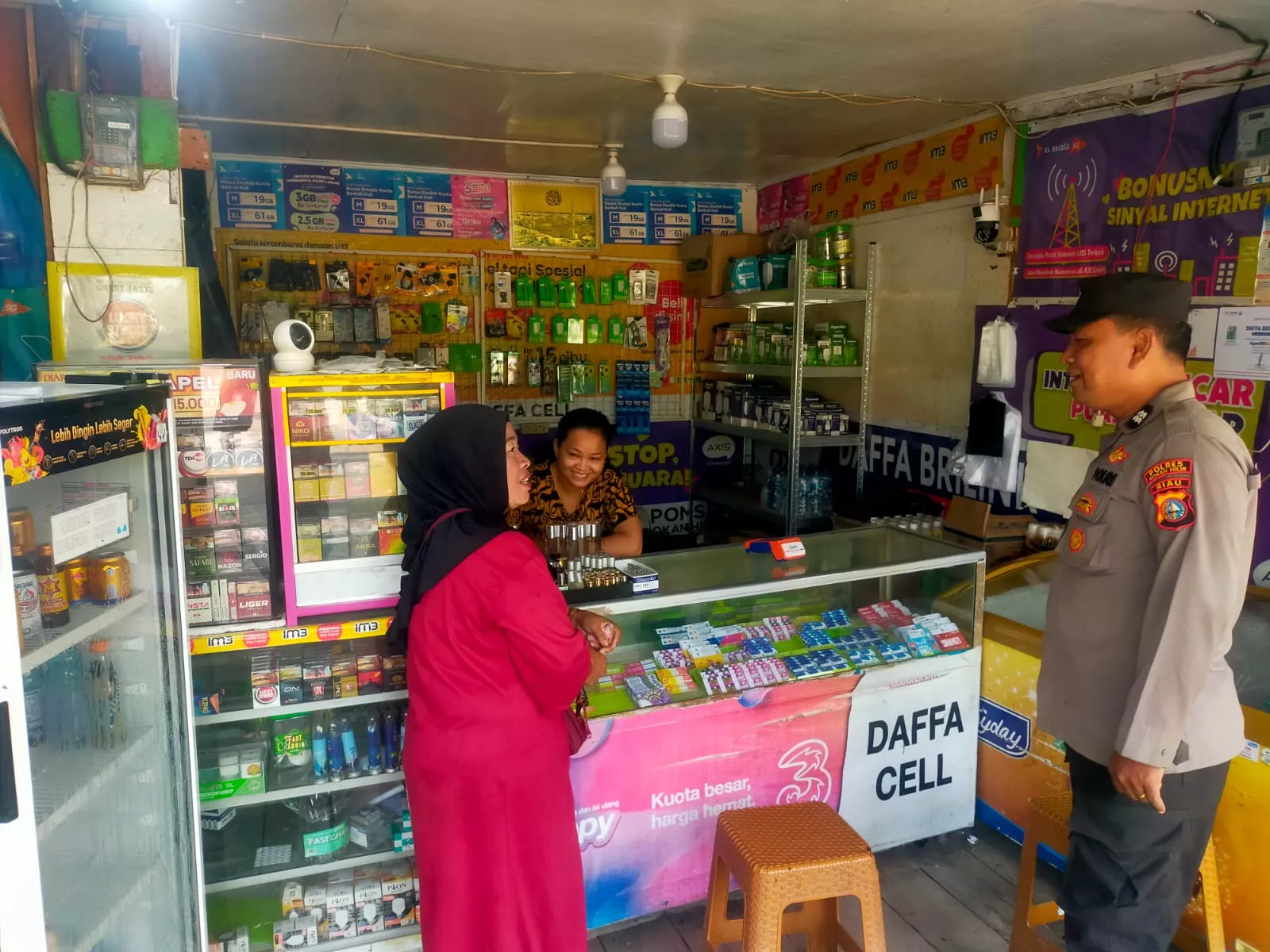 Jelang Ramadan, Kapolsek Bangko Pusako Ingatkan Warga Waspada Uang Palsu