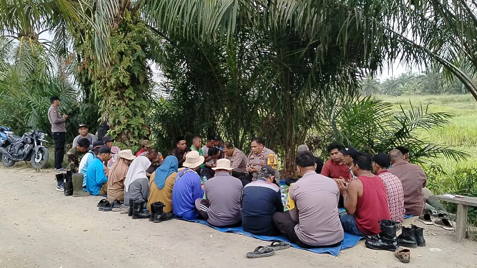 Wujud Kepedulian Polri, Jembatan Penghubung 3 Kepenghuluan di Rohil Segera Dibangun