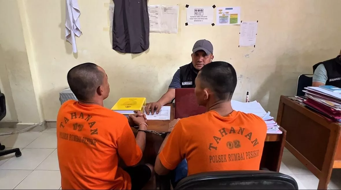 Curat dan Penadah Motor di Rumbai Pesisir Ditangkap, Uang Hasil Curian Dipakai Judi Online