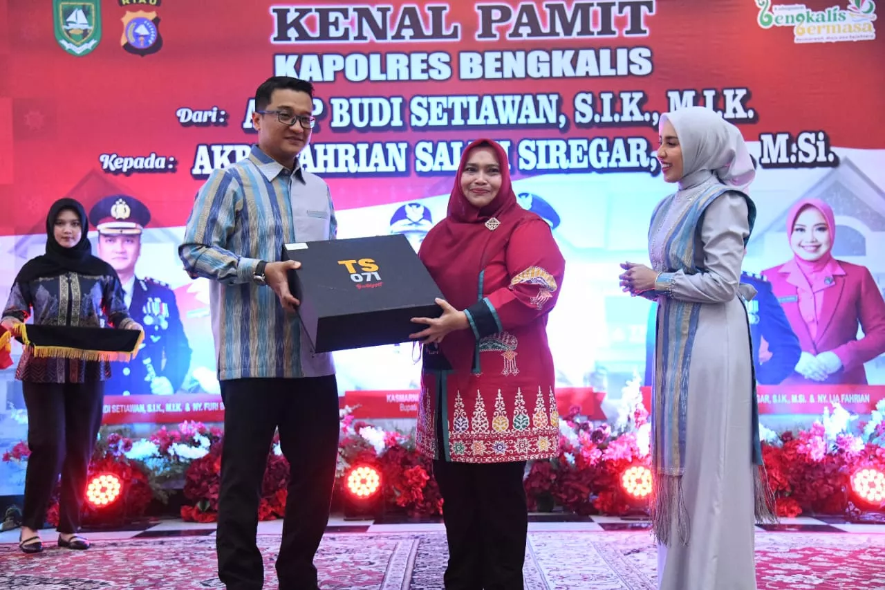 AKBP Budi Setiawan Pamit dari Bengkalis, Bupati Kasmarni Apresiasi Pengungkapan 100 Kg Sabu