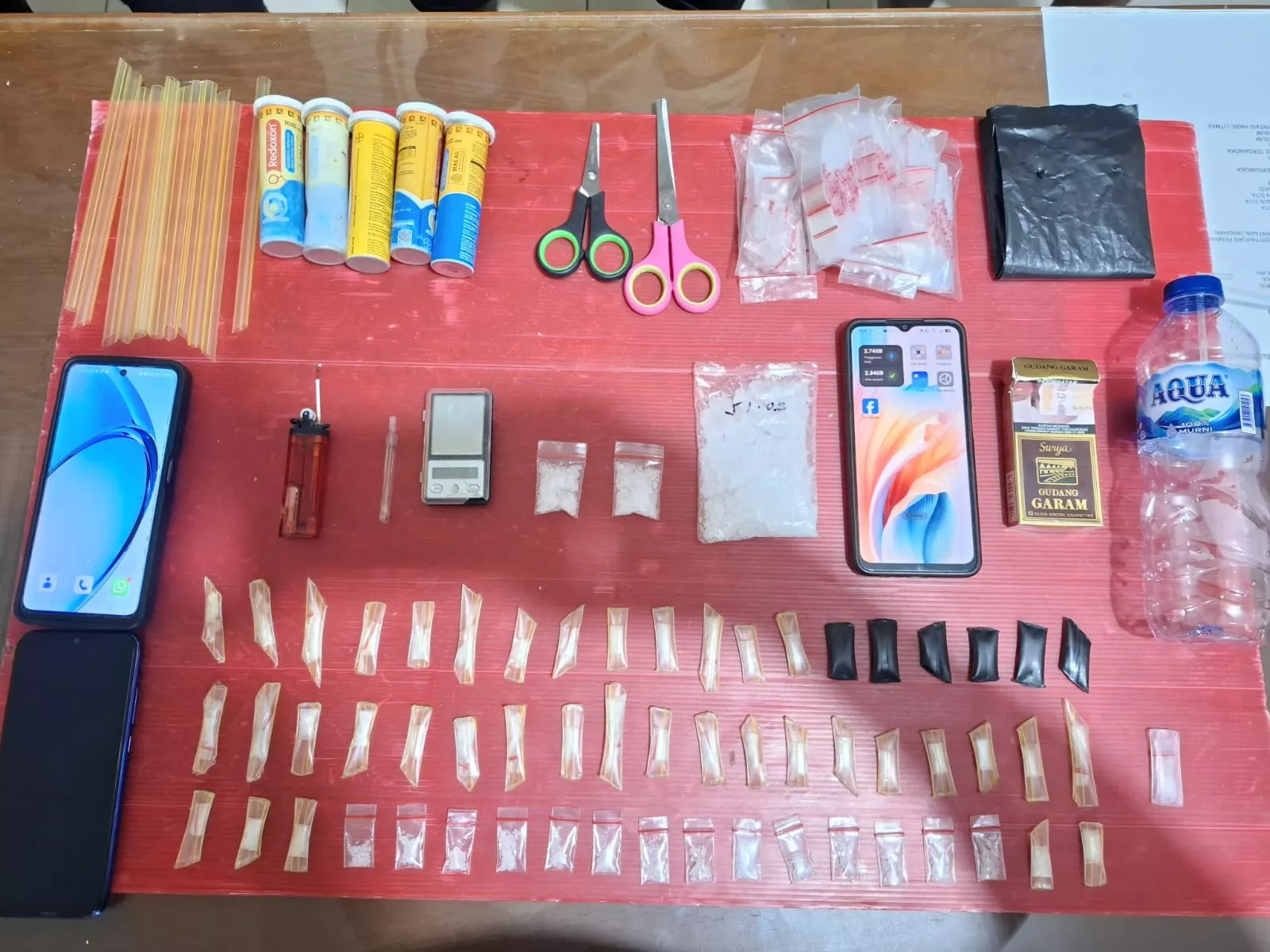 Tim Elang Kuantan Sikat 64,66 Gram Sabu di Kuansing, Tiga Orang Diamankan