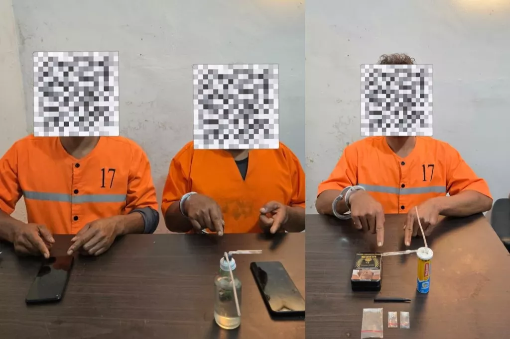 Dalam Satu Malam, Polsek Pinggir Sikat Tiga Pelaku Sabu di Tengganau
