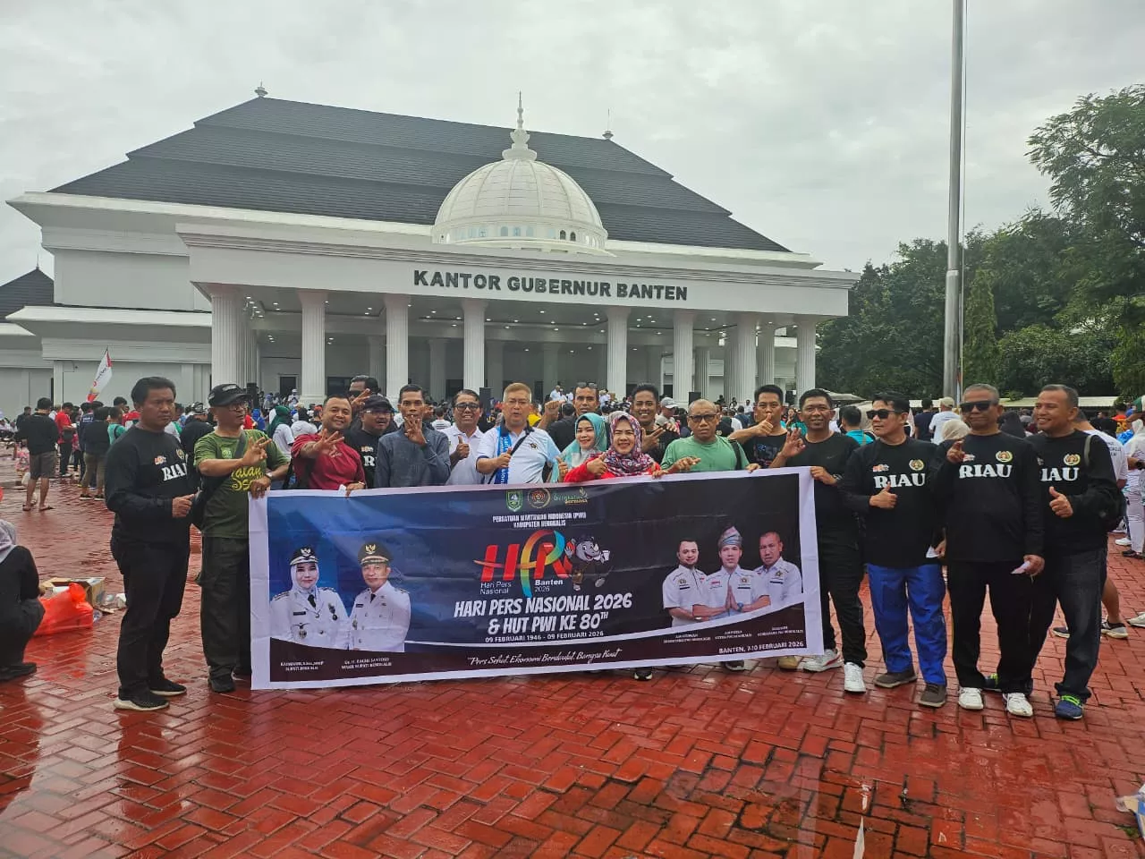PWI Bengkalis Ikut Meriahkan Jalan Sehat HPN 2026 di Banten