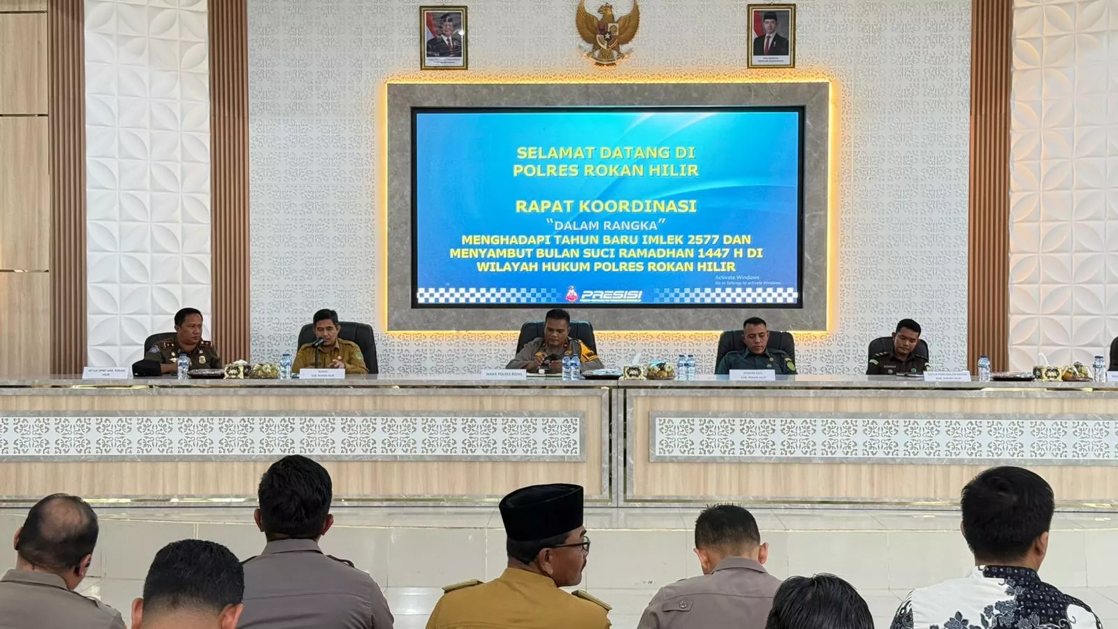 Kapolres Rohil Inisiasi Rakor Harkamtibmas Jelang Imlek 2577 dan Ramadan 1447 H