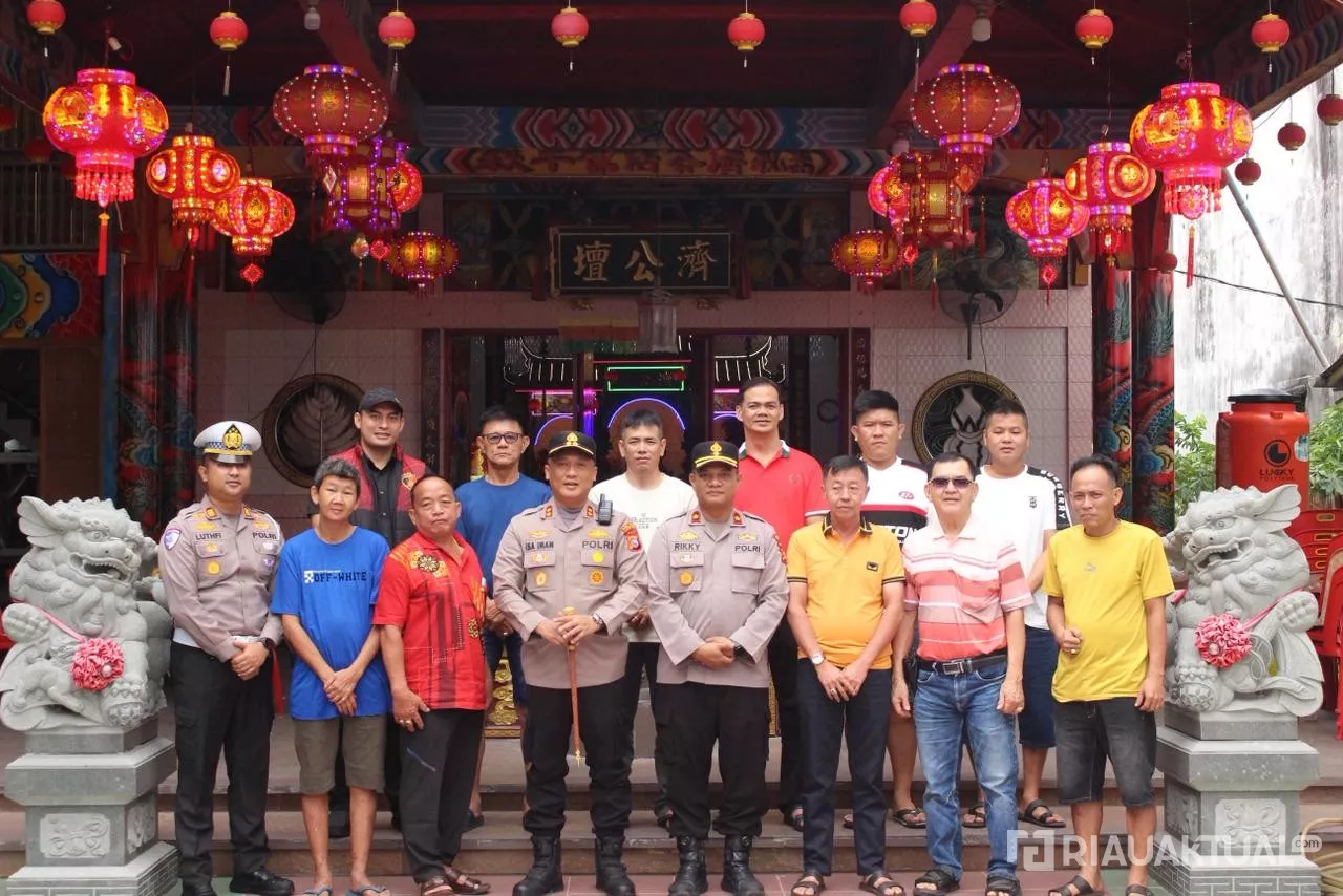 Berikan Rasa Aman, Kapolres Rokan Hilir Pimpin Pengamanan Imlek di Bangko