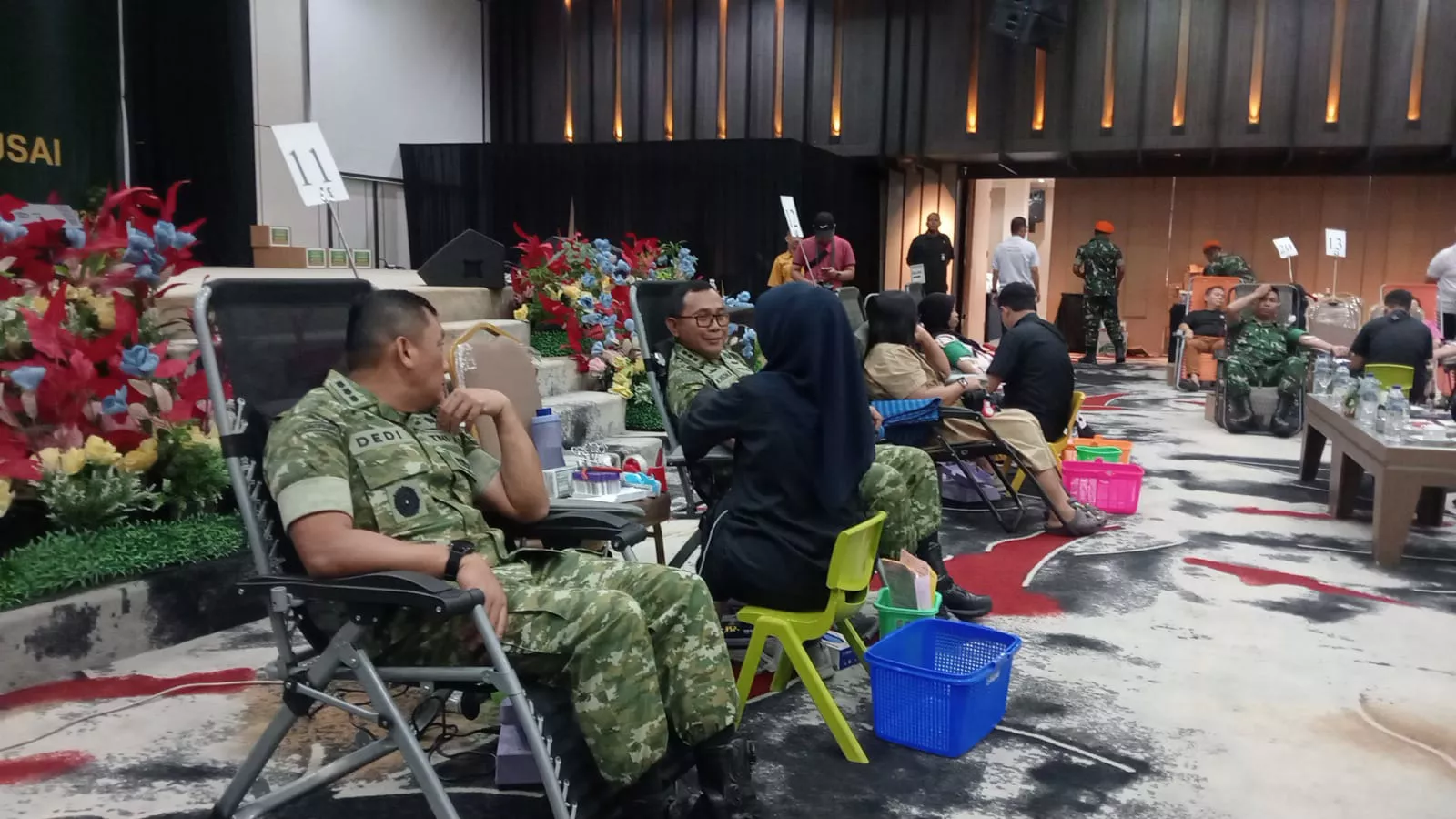 Hari Kedua Donor Darah PBBDD Makin Meriah, Ratusan Personel TNI Ikut Serta