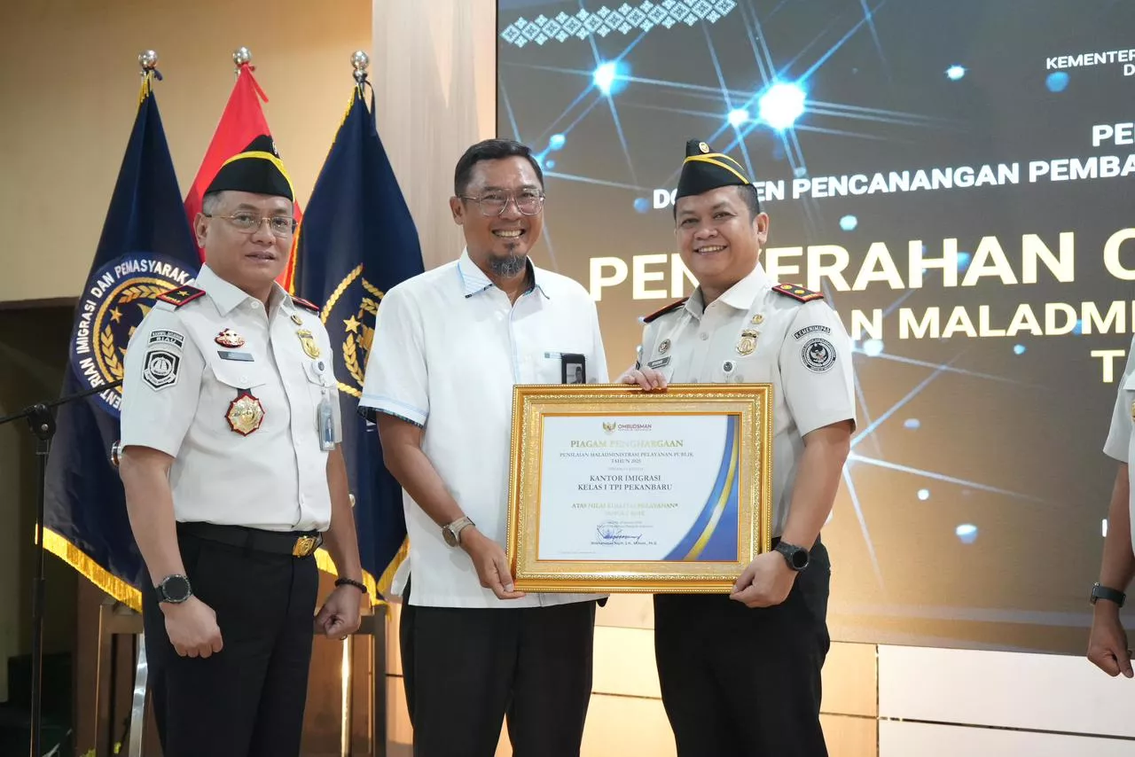 Imigrasi Riau Canangkan Zona Integritas 2026, Pekanbaru Raih Penghargaan Ombudsman