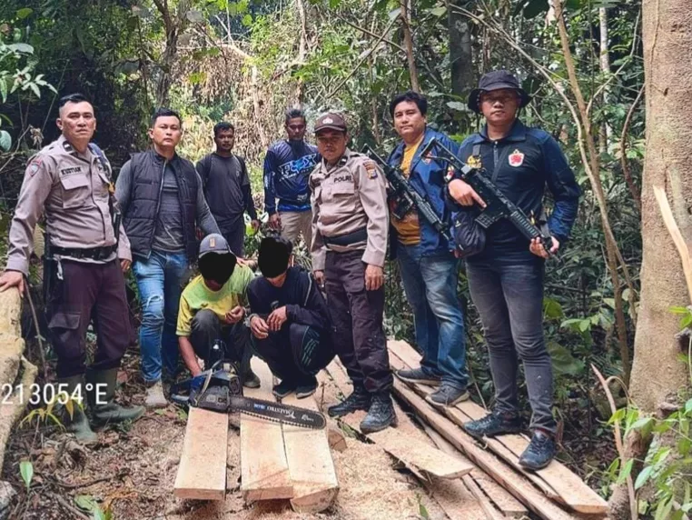 Polisi di Kuansing Tangkap Perambah di Suaka Margasatwa Rimbang Baling
