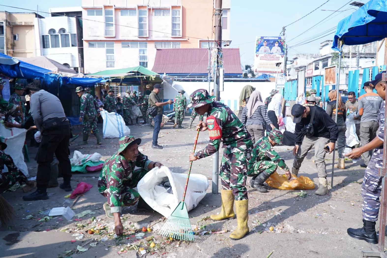 Kodim 0314/Inhil Gelar Karya Bhakti TNI Zero Waste di Tembilahan