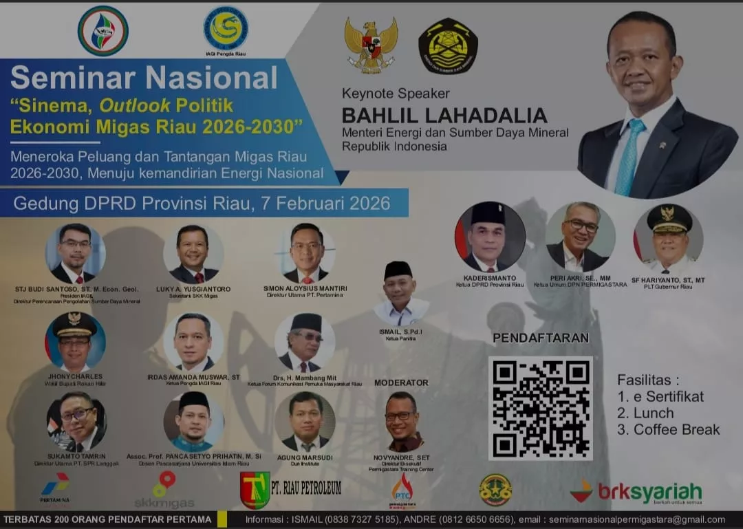 Permigastara-IAGI Gelar Seminar Nasional, Kupas Arah Politik Ekonomi Migas Riau 2026-2030