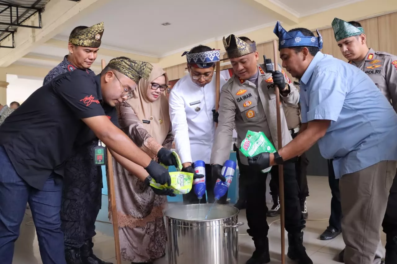 Polres Rohil Musnahkan 3,9 Kg Sabu, Ribuan Ekstasi dan Happy Five