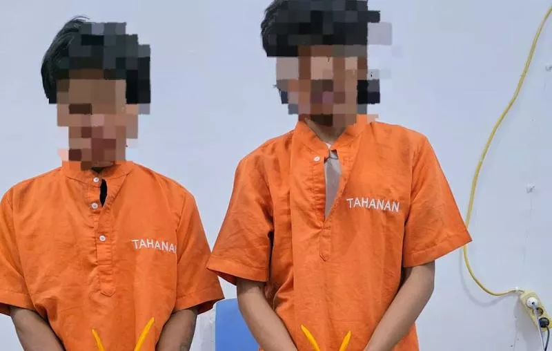 Polsek Kampar Tangkap 2 Kurir Ganja, Sita 105 Gram Barang Bukti