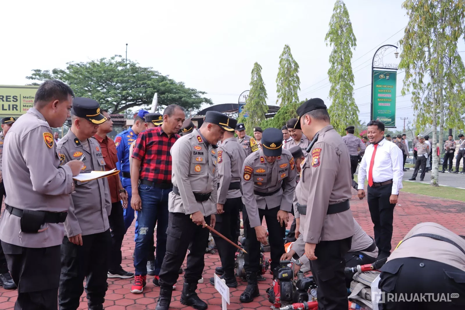 Apel Kesiapsiagaan Karhutla,  Kapolres Rohil: Tindak Tegas Pembakar Lahan