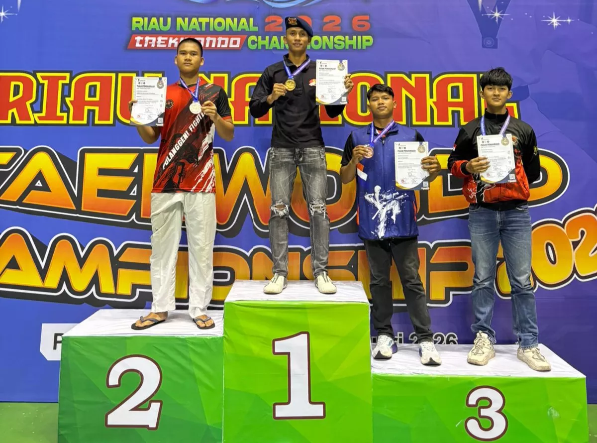 Bripda Al Amin Sabet Emas di Riau National Taekwondo Championship 2026