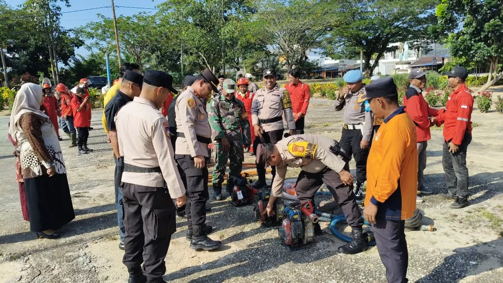 Antisipasi Karhutla di Rohil, Polsek Rimba Melintang Gelar Apel Siaga dan Rakor Bersama Stakeholder