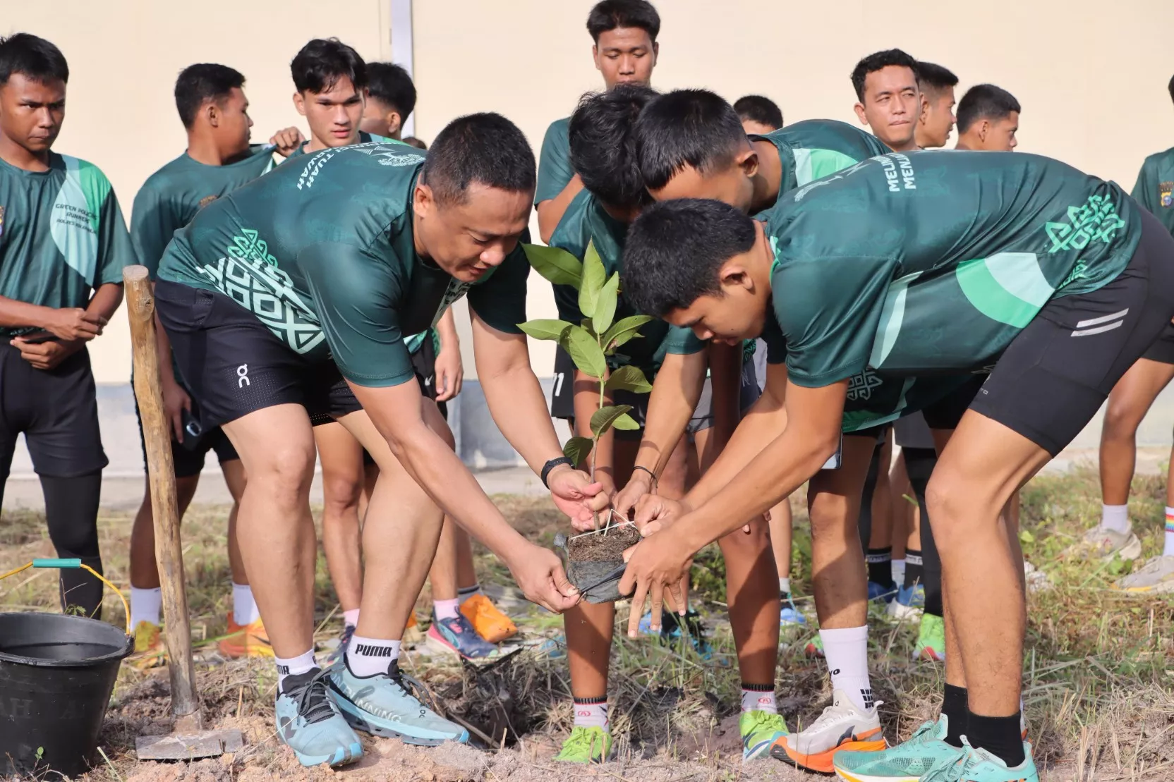 Green Policing Running Club Polres Rohil Kampanyekan Pelestarian Lingkungan