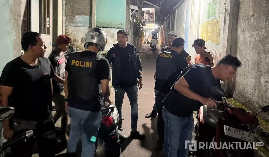 Polisi Razia Kampung Dalam Pekanbaru, 4 Orang Diamankan
