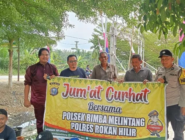 Cegah Konflik dan Hoaks, Polsek Rimba Melintang Ingatkan Warga Lewat Jumat Curhat