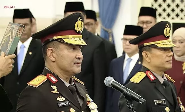Mabes Polri Sambut Kapolri-Wakapolri Baru Suyudi-Wahyu