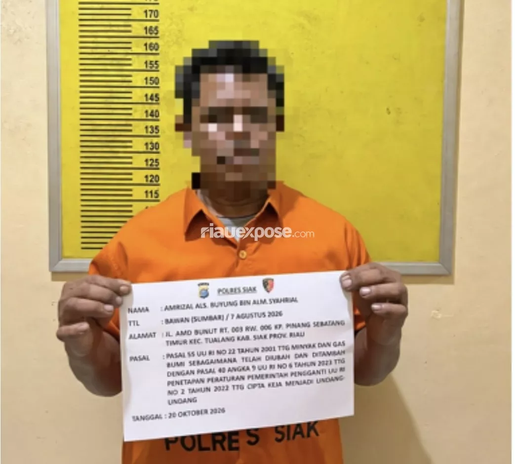 Polres Siak Ungkap Dugaan Mafia Solar di Perawang, 1,2 Ton Disita
