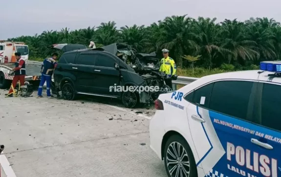 Laka Maut di Tol Bangkinang, Dosen dan Ustaz Tewas di Tempat